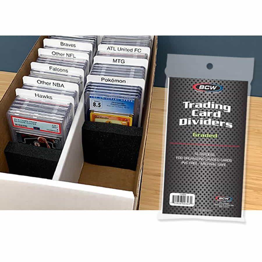 Semi-Rigid White Card Deck Dividers Pack (10ct)