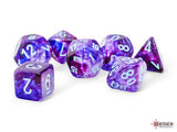 Chessex Mega-hedral Nebula Nocturnal/Turquoise Polyhedral 7-Dice Set Dice Chessex   