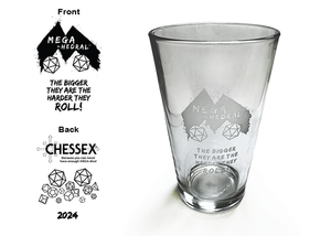 Chessex Mega-hedral Limited Edition Pint Glass Drinkware Chessex   