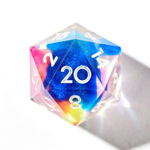 Color Spray 7-Piece Polyhedral Dice Set Dice Dispel Dice   