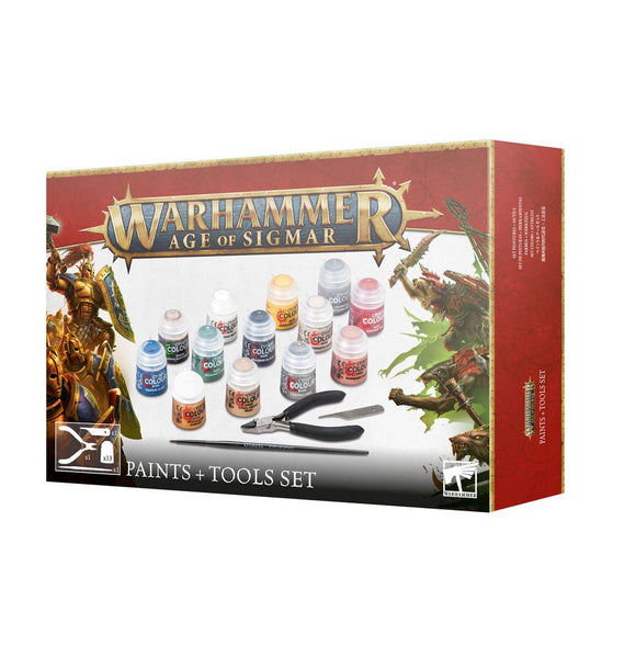 Age of Sigmar Paints + Tools Set (2024) Miniatures Games Workshop   