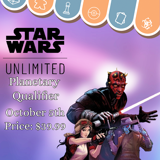 Star Wars Unlimited: Planetary Qualifier Season 0 Events Common Ground Games   