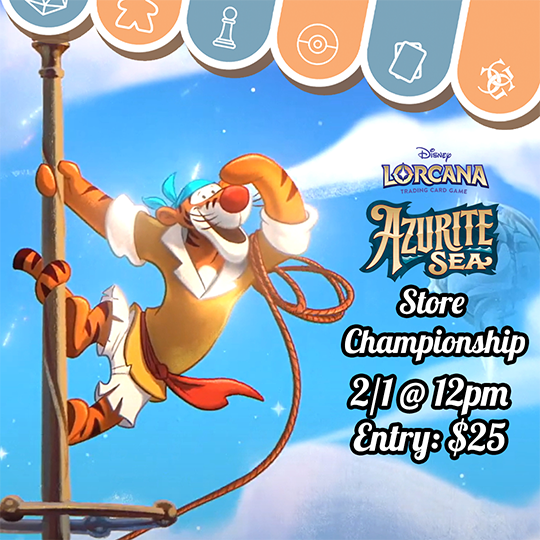 Lorcana Azurite Seas Store Championship Events Common Ground Games