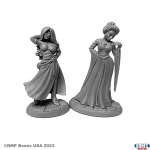 Reaper Bones Black: Townsfolk - Courtesans (2) Miniatures Reaper Miniatures