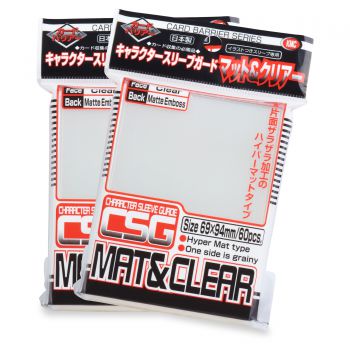 KMC Card Sleeves 60ct Character Guard Matte Clear Supplies KMC Sleeves   