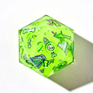 Death By Ooze 7-Piece Iconic Dice Set Dice Dispel Dice   