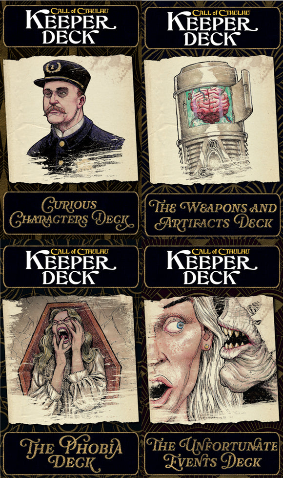 Call of Cthulhu: Keeper Decks 2nd Edition Role Playing Games Chaosium   