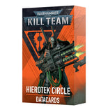 Warhammer 40K Kill Team: Hierotek Circle Datacards Miniatures Games Workshop