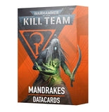 Warhammer 40K Kill Team: Mandrakes Datacards Miniatures Games Workshop   