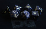 PREMIUM Engraved Gemstone Dice Dice FanRoll by Metallic Dice Games   