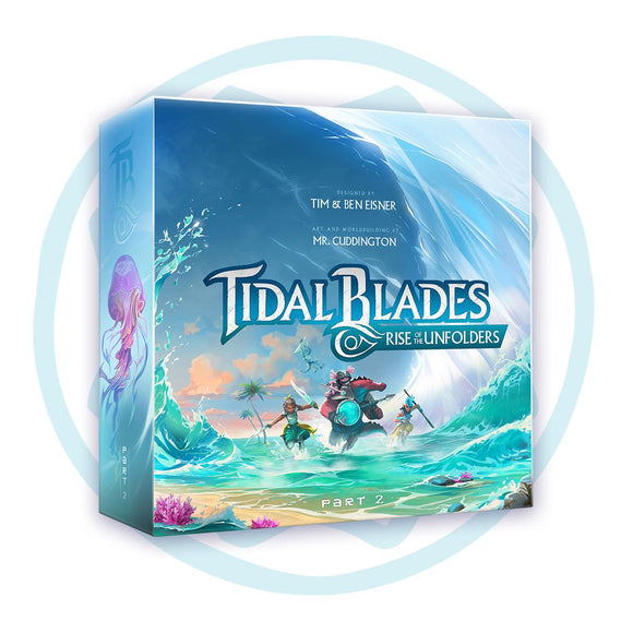 Tidal Blades 2: Rise of the Unfolders Kickstarter Deluxe + Miniatures Board Games Druid City Games