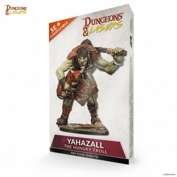 Dungeons & Lasers: Yahazzal the Hungry Troll Miniatures Archon Studio   