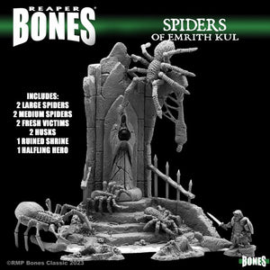 Reaper Bones Black: The Spiders of Emrith Kul Miniatures Reaper Miniatures   