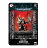 Warhammer 40K Chaos Space Marines: Master of Executions Miniatures Games Workshop   