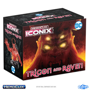 HeroClix DC Iconix: Trigon and Raven Miniatures WizKids