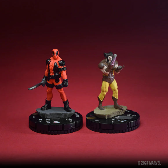 HeroClix Marvel: Deadpool Weapon X Play At Home Kit - Wolverine and Deadpool Miniatures WizKids   