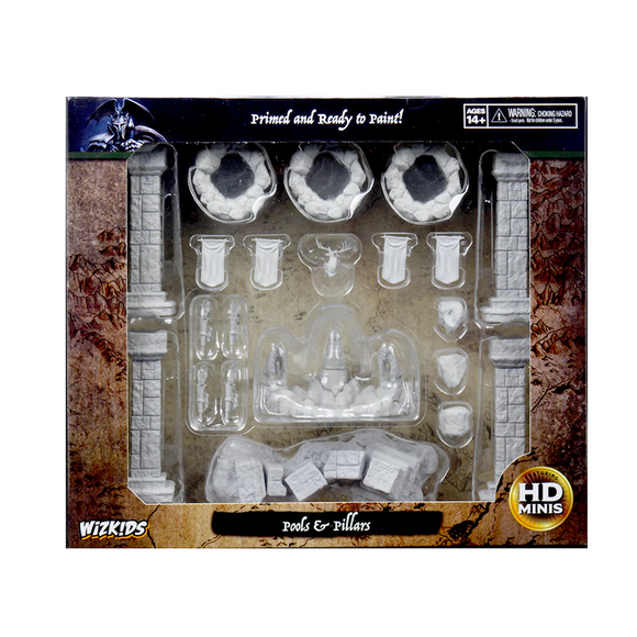 WizKids Deep Cuts Unpainted Miniatures: Pools & Pillars Miniatures WizKids   