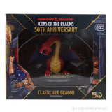 D&D Icons of the Realms Set 31: 50th Anniversary Classic Red Dragon Boxed Miniature Miniatures WizKids   