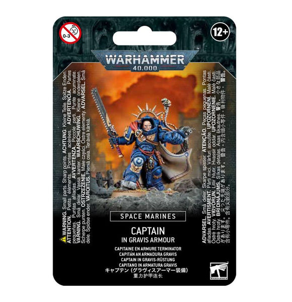 Warhammer 40K Space Marines: Captain in Gravis Armor Miniatures Games Workshop   