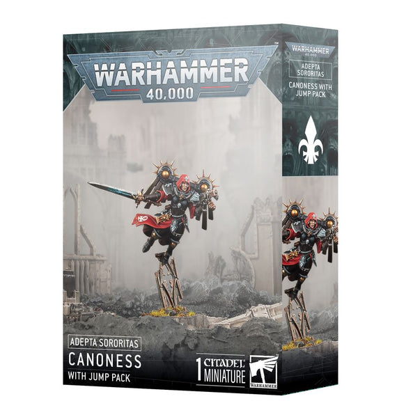 Warhammer 40K Adepta Sororitas: Canoness with Jump Pack Miniatures Games Workshop   