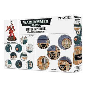 Warhammer 40K Sector Imperialis 25mm & 40mm Round Bases Miniatures Games Workshop   