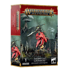 Age of Sigmar Gloomspite Gitz: Loonboss on Giant Cave Squig Miniatures Games Workshop   