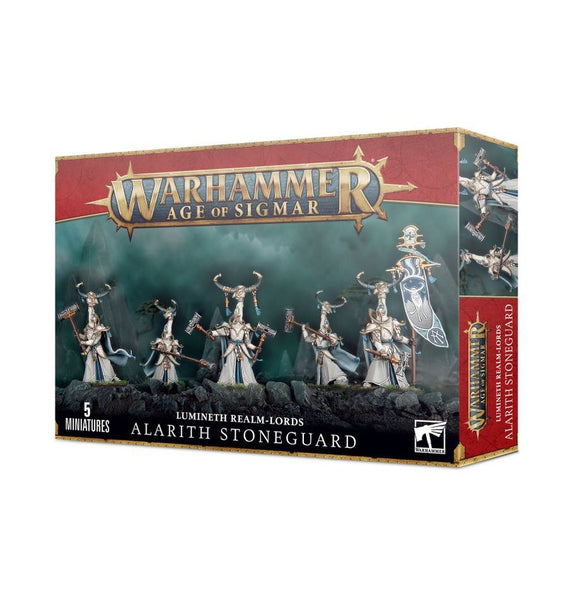 Age of Sigmar Lumineth Realm Lords: Alarith Stoneguard Miniatures Games Workshop   