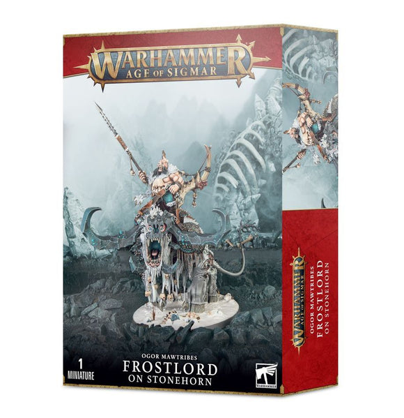 Age of Sigmar Ogor Mawtribes: Frostlord on Stonehorn