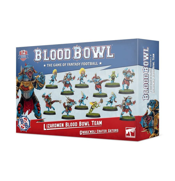 Blood Bowl Lizardmen Team: Gwaka'moli Crater Gators Miniatures Games Workshop   