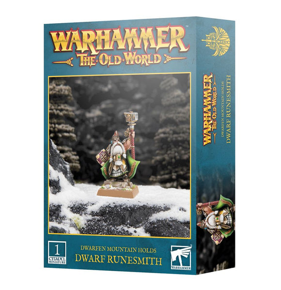 Warhammer The Old World - Dwarfen Mountain Holds: Dwarf Runesmith Miniatures Games Workshop   