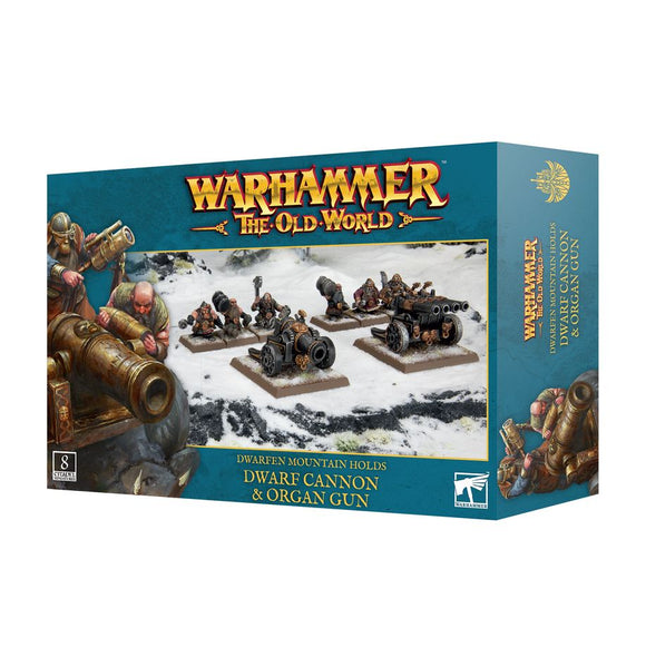 Warhammer The Old World - Dwarfen Mountain Holds: Dwarf Cannon & Organ Gun Miniatures Games Workshop   