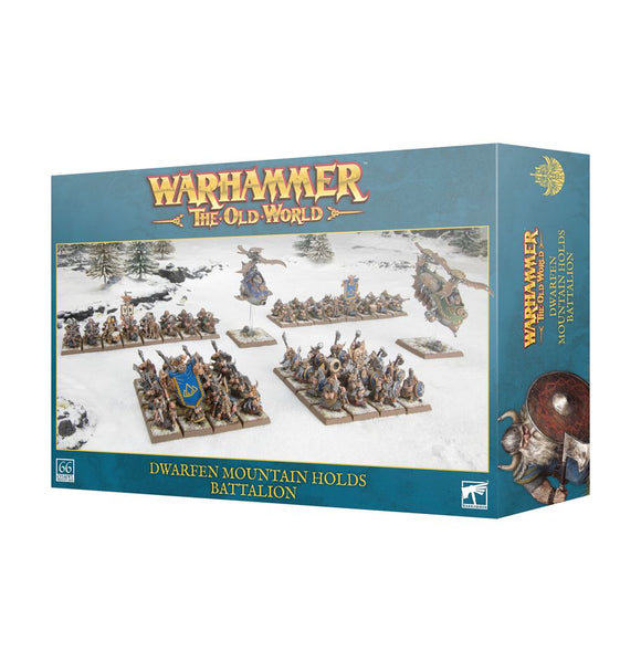 Warhammer The Old World - Dwarfen Mountain Holds Battalion Miniatures Games Workshop   