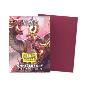 Dragon Shield 100ct Matte Dual Sleeves: Red Gold Supplies Arcane Tinmen   