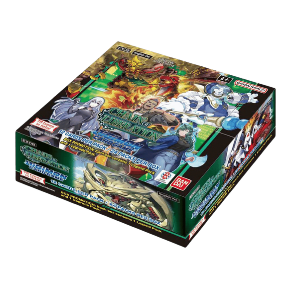 Digimon [EX08] Chain of Liberation Booster (2 options) Trading Card Games Bandai EX08 Booster Box