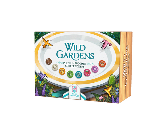 Wild Gardens: Premium Wooden Source Token Pack Board Games Rose Gauntlet   