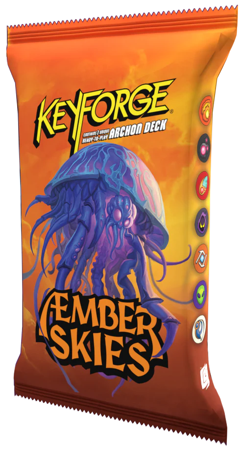 Keyforge: Aember Skies (2 options) Trading Card Games Ghost Galaxy KF Aember Skies Deck  