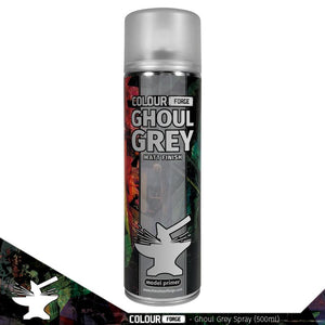 Colour Forge Spray: Ghoul Grey (500ml) Paints Colour Forge Hobby Supplies