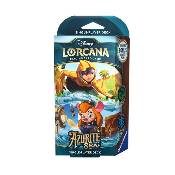 Disney Lorcana TCG: Azurite Sea Starter Decks Trading Card Games Ravensburger LOR AS Emerald Sapphire Starter Deck  