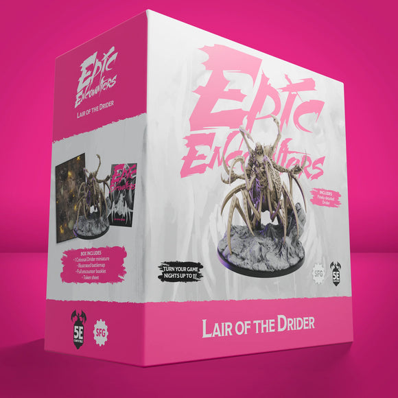 Epic Encounters: Lair of the Drider Miniatures Steamforged Games   