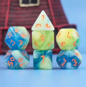 Scratched Clouds RPG Dice Set Dice Foam Brain Games   