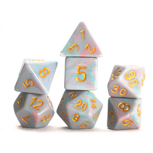 Sirius 7ct Polyhedral Dice: Teal Unicorn Dice Sirius Dice   