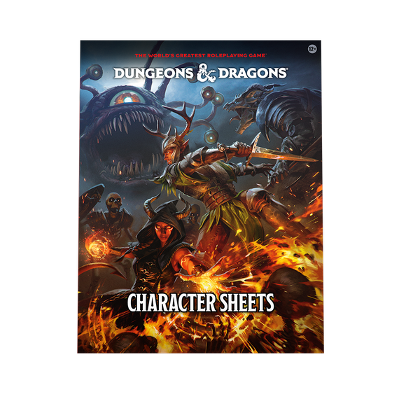 Dungeons & Dragons Character Sheets 2024 Role Playing Games Wizards of the Coast D&D Character Sheets 2024  