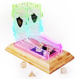 Enhance: Tabletop LED Dice Tower & 7-set Clear Dice Dice Enhance Gaming   