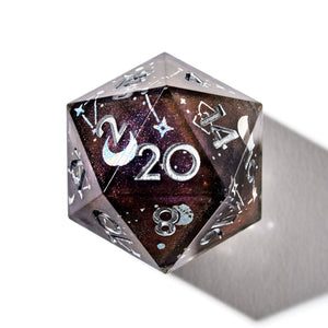 Celestial Sphere 7-Piece Polyhedral Dice Set Dice Dispel Dice   