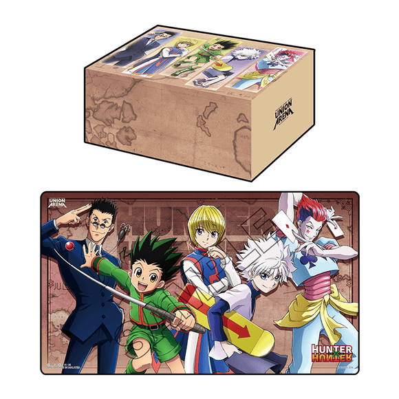 Union Arena Playmat and Half Storage Box Set - Hunter X Hunter Supplies Bandai   