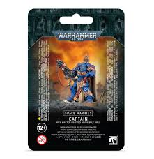 Warhammer 40K Space Marines: Captain with Master-crafted Heavy Bolt Rifle Miniatures Games Workshop   