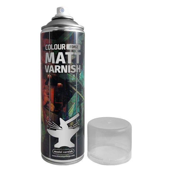 Colour Forge Spray: Matt Varnish (500ml) Paints Colour Forge Hobby Supplies