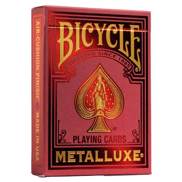 Bicycle Playing Cards: Metalluxe (5 options) Card Games Bicycle Metalluxe Red  