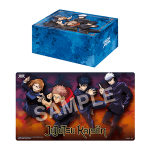 Union Arena Playmat and Half Storage Box Set - Jujutsu Kaisen Supplies Bandai   