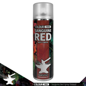 Colour Forge Spray: Sanguine Red (500ml) Paints Colour Forge Hobby Supplies